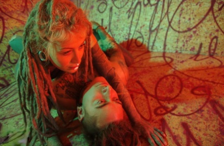 Alternative couple have sexual relations during rope bondage play 35763718